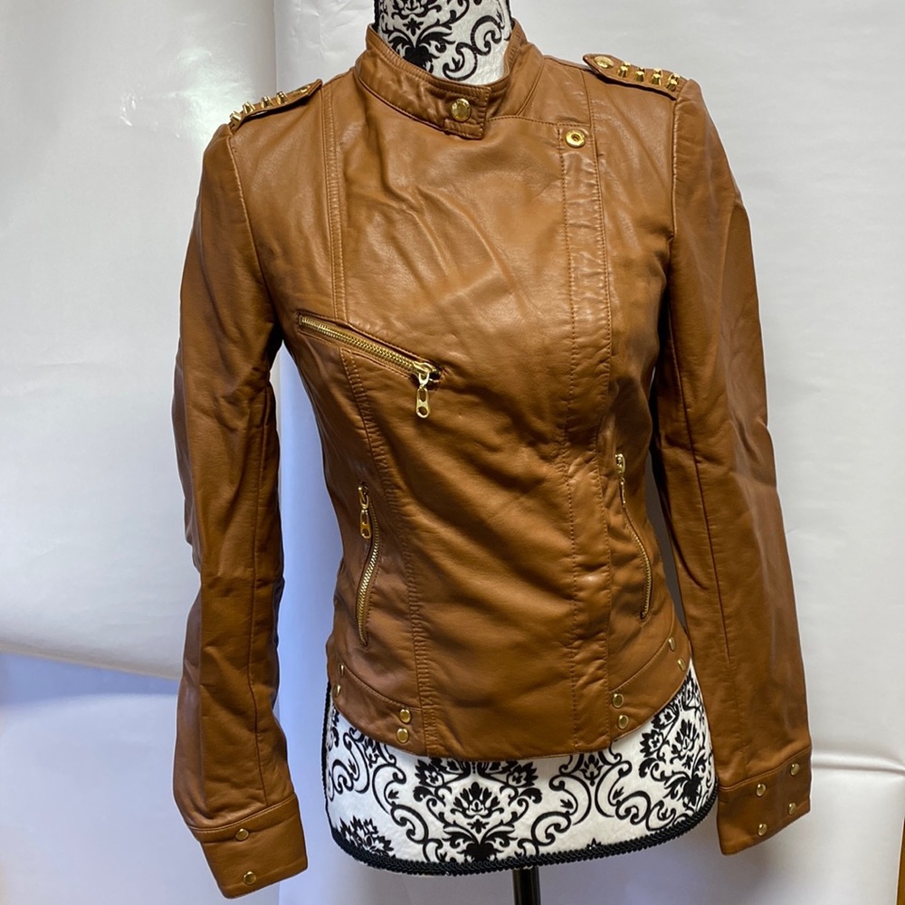 Rockin Guess Soft Vegan Leather Moro Jacket